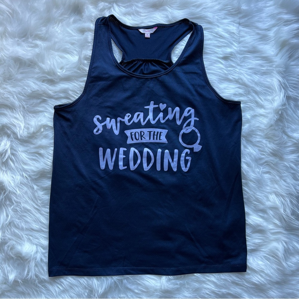 Miss to Mrs - Bride to be - Sweating for the Wedding Tank Top